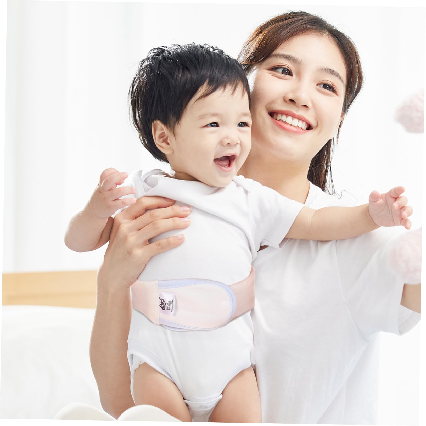 Alasum 3pcs Diaper Belt Diaper Belt Diapers Newborn Purple and Grey Curtains Newborn Navel Patch Newborn Diaper Toddler Fixed Diaper Belt Diaper Fixator Baby Cotton Soft Fastening Belt, 42x6x0.3cm