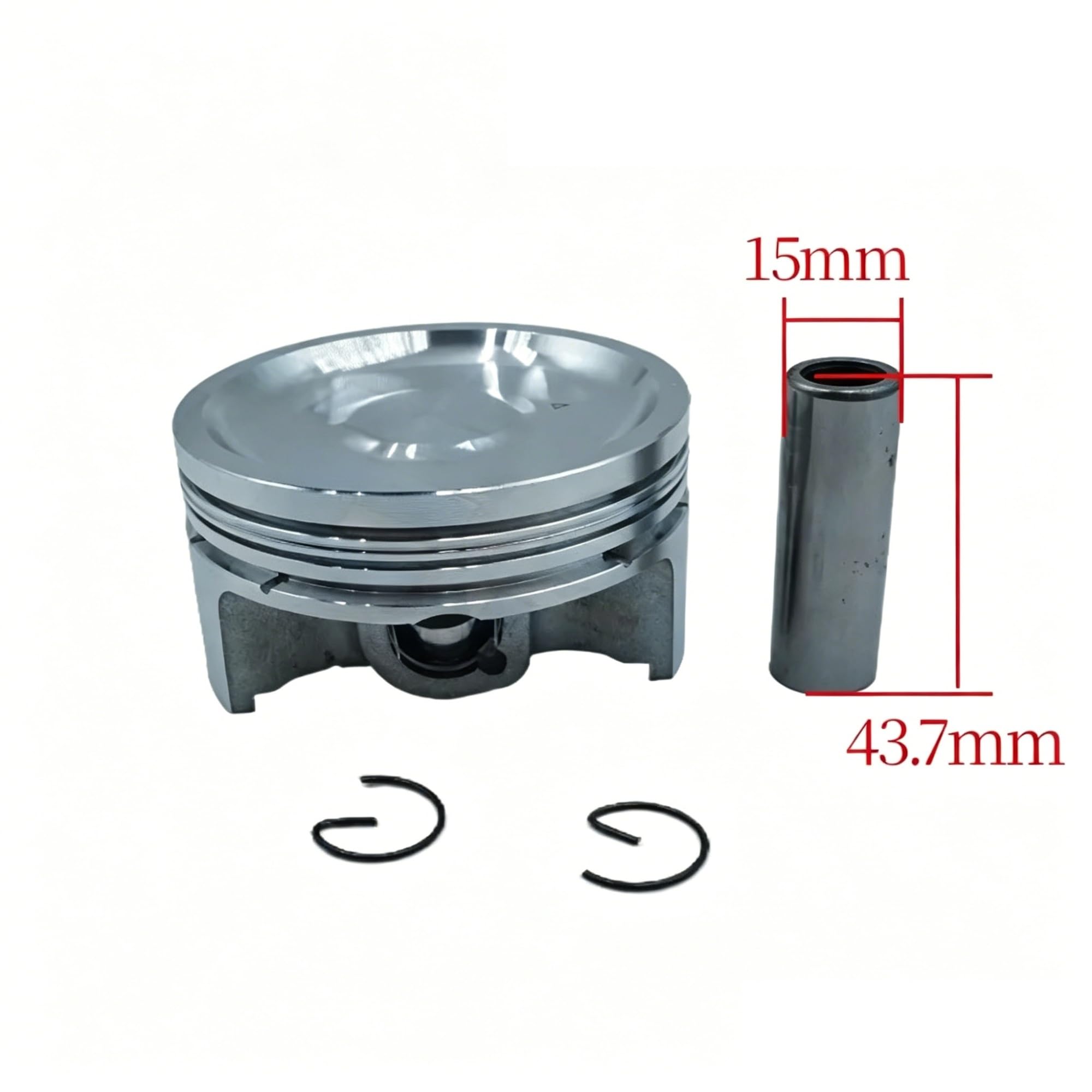 Fasce Elastiche Per Piaggio Per Per Runner VXR200 Scooter Raffreddato Ad Acqua Motore A 4 Tempi Parti Riparazione 72mm Kit Pistone 15mm Foro Spille Pistone