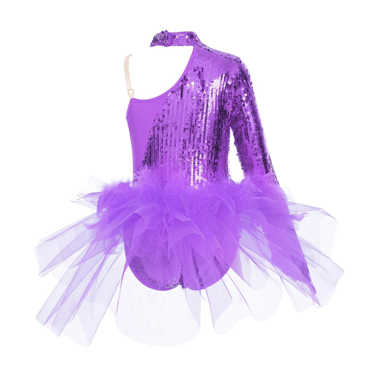 Gymnastikanzug Mädchen Mädchen Ballettanzug ...(Pink,10)