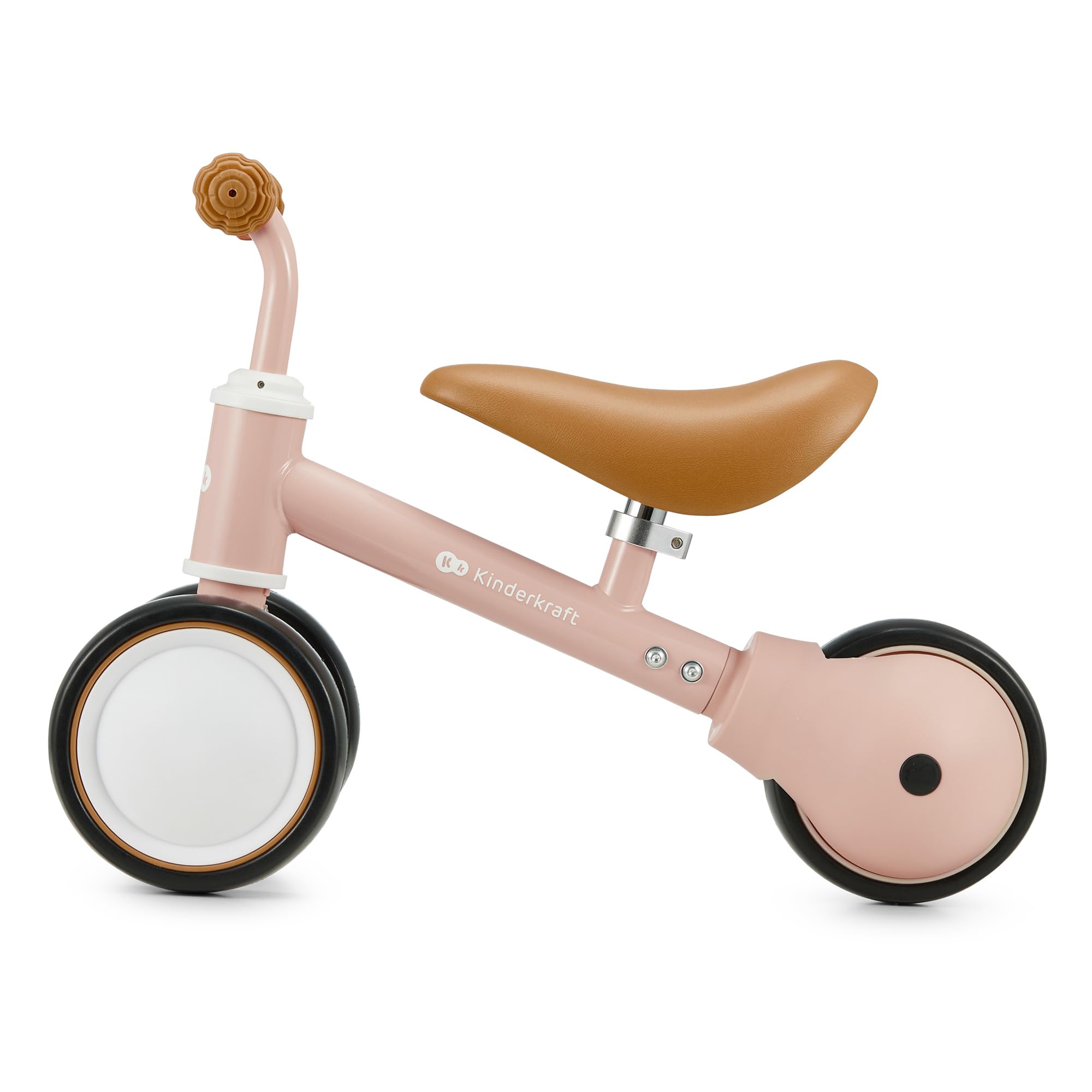 Kinderkraft Laufrad Cutie, Lernlaufrad, Kinderlaufrad, Lauflernrad, Fahrrad ohne Pedale, Dreirad, Aus Metall, Modernes Design, Sichere Konstruktion, für Kinder ab 1 Jahr, Rosa