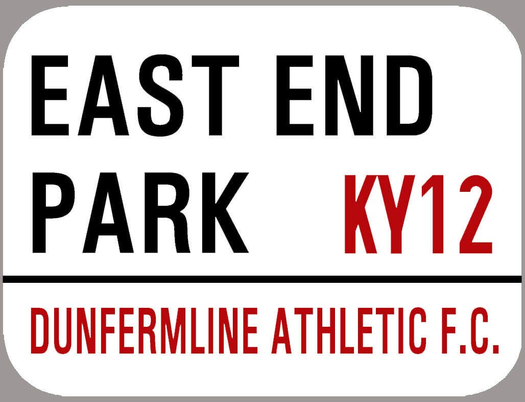 Tnnd Dark Green Dunfermline Athletic Metal Sign 8X12 Inches