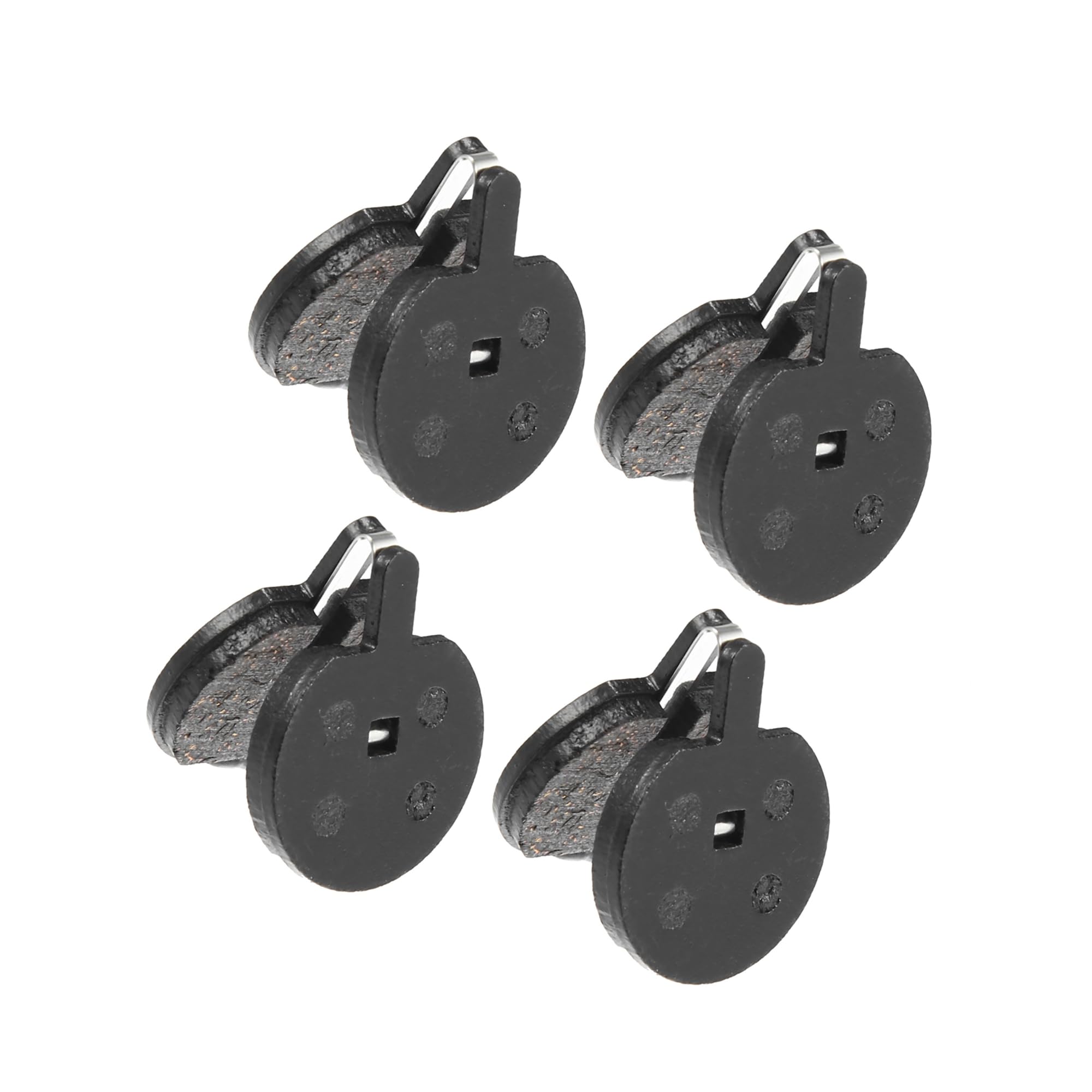 Hihaha 4 Pair Semi Metal Disc Bike Brake Pads W/Spring Leaf for Duoder 01 Durable Material