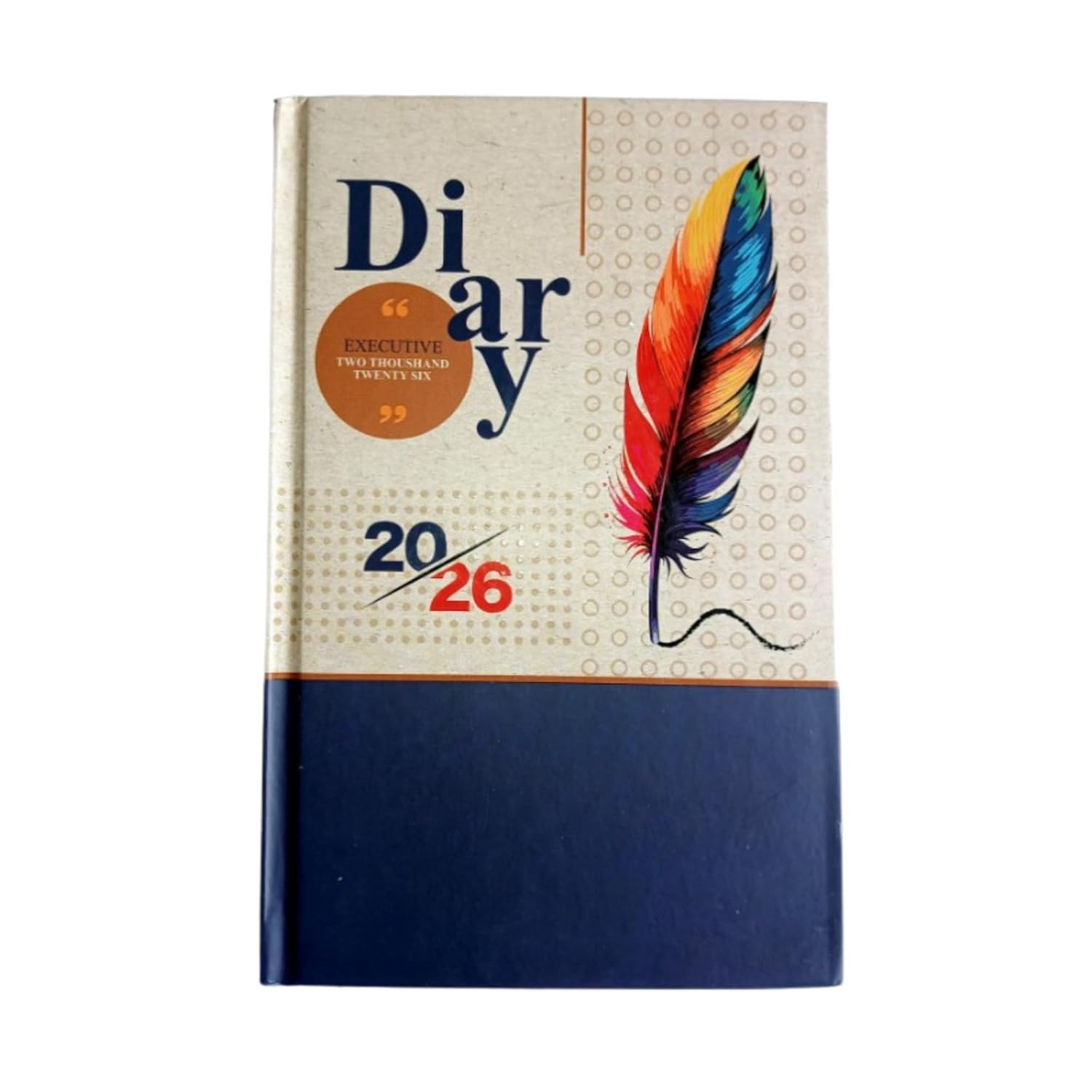 TULMAN 2026 Diary Hardcover Design Everyday Notebooks (22x14 cm), Best for Study Planner, Personal Journal, Business Planning & Stationery Lovers - creamy beige-image-3