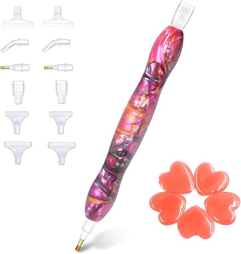 Miniatura 9 de Bolígrafo de pintura de diamante, bolígrafo de arte de diamante, lápiz capacitivo de pintura de diamante, pintura de diamante de resina, gema de