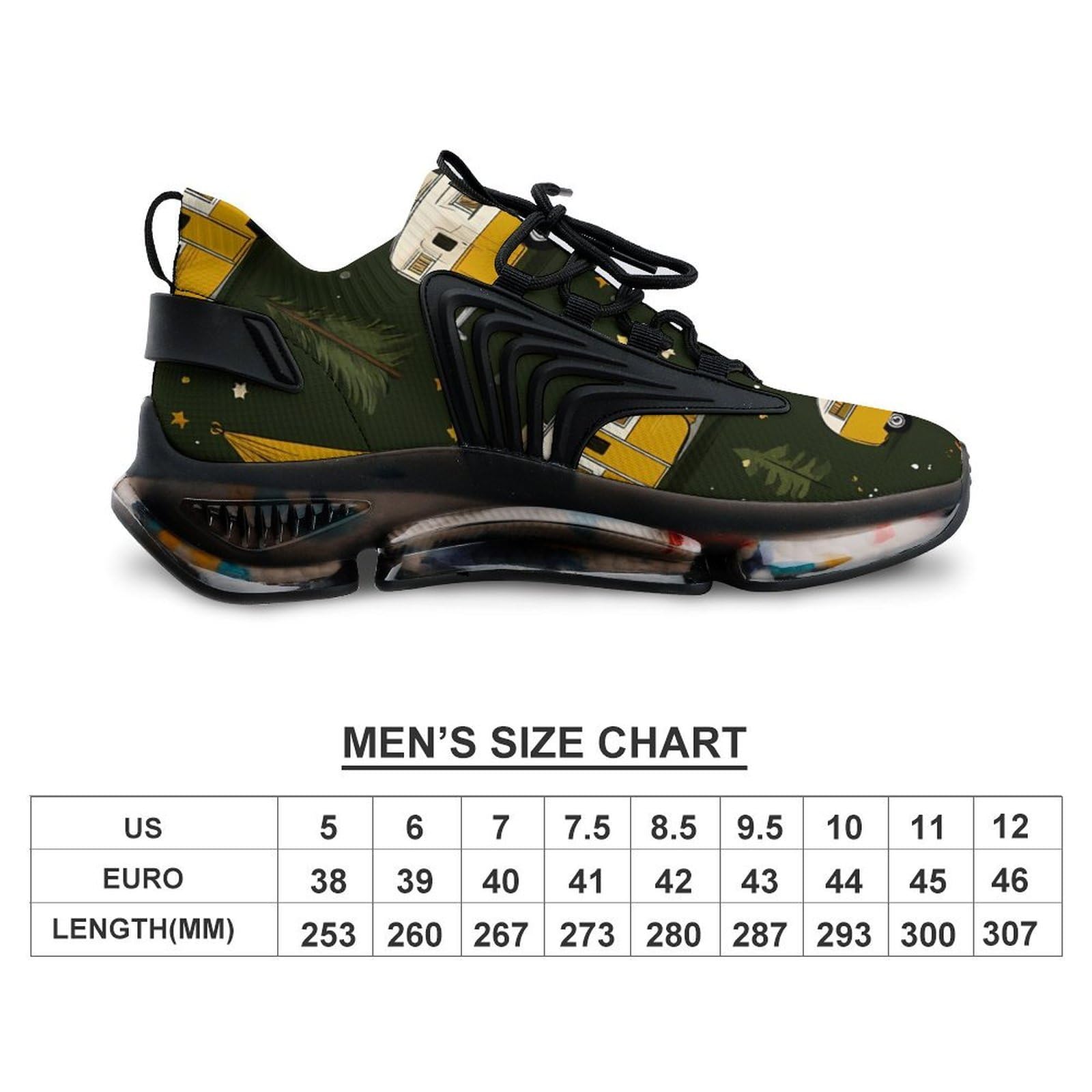 Camping Pattern Herren Laufschuhe