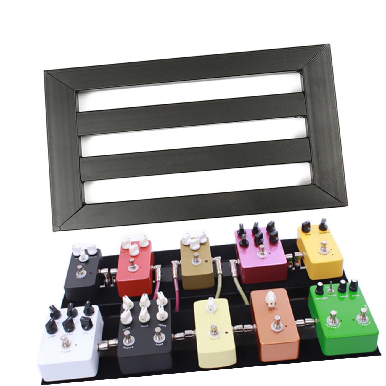Totority -in-one Guitar Pedal Accessory 28pcs Set Guitar Effect Bracket Pedal Mounting Tape Easy to Cut and Stick