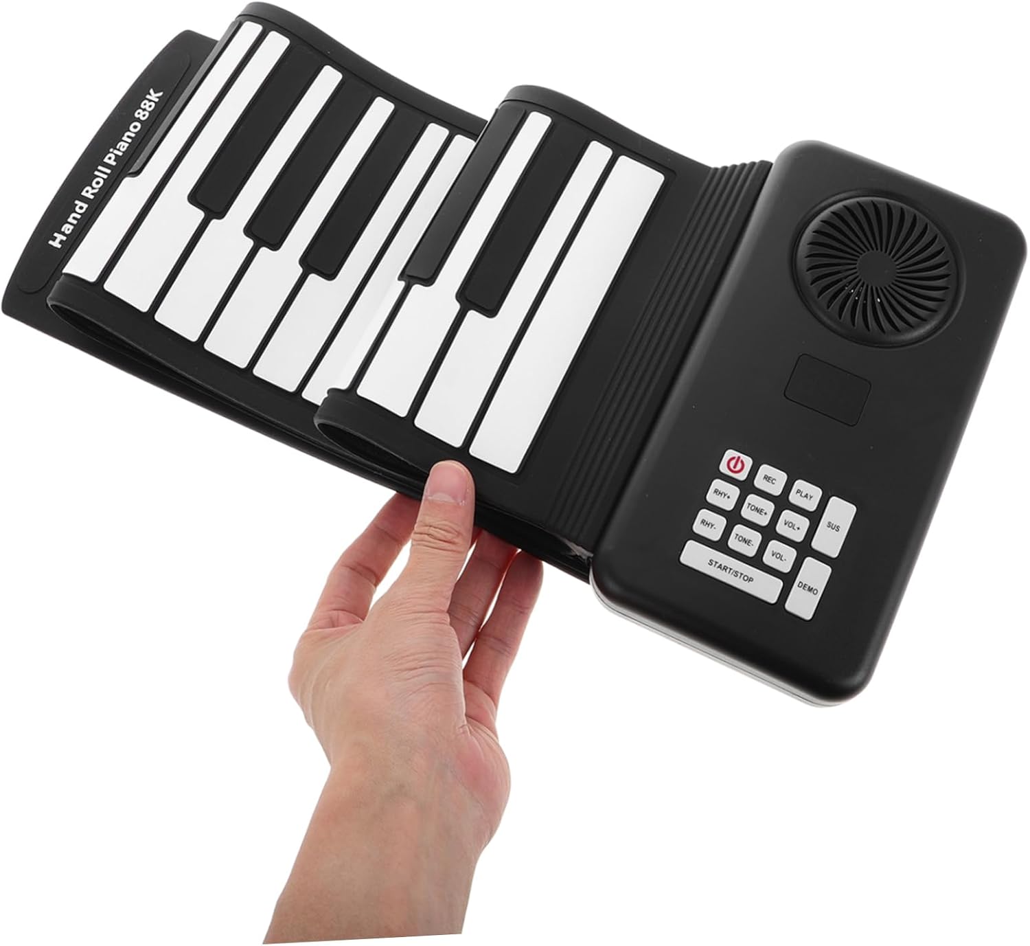 Portable Roll up Piano Keyboard with Speaker Key Silicone Electric Keyboard for Travel and Beginners Easy Storage and Sound for Practice and
