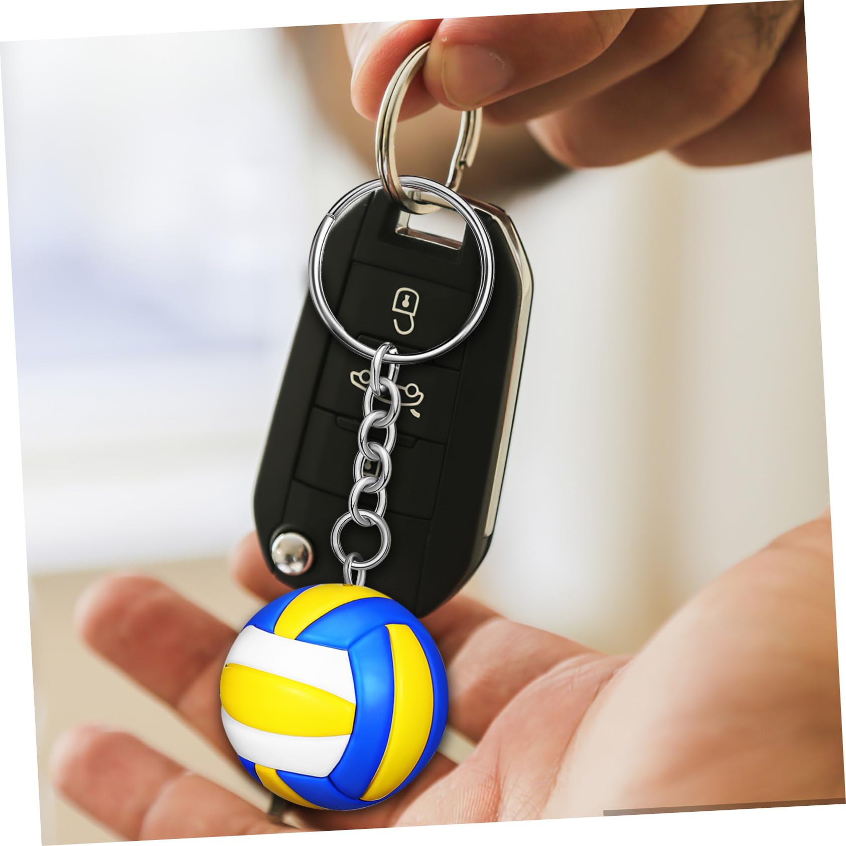 TOYANDONA Llaveros De Voleibol Sintético Accesorios Para Adornos Deportivos Para Entusiastas Del Voleibol