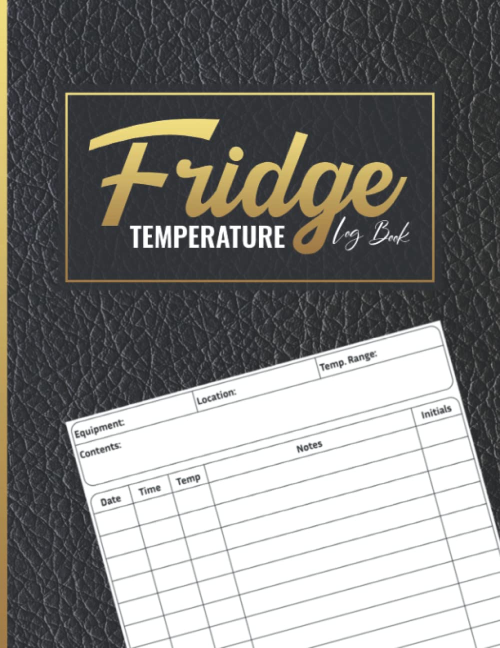 Buy Fridge Temperature Log Book Daily Freezer Temperature Monitoring