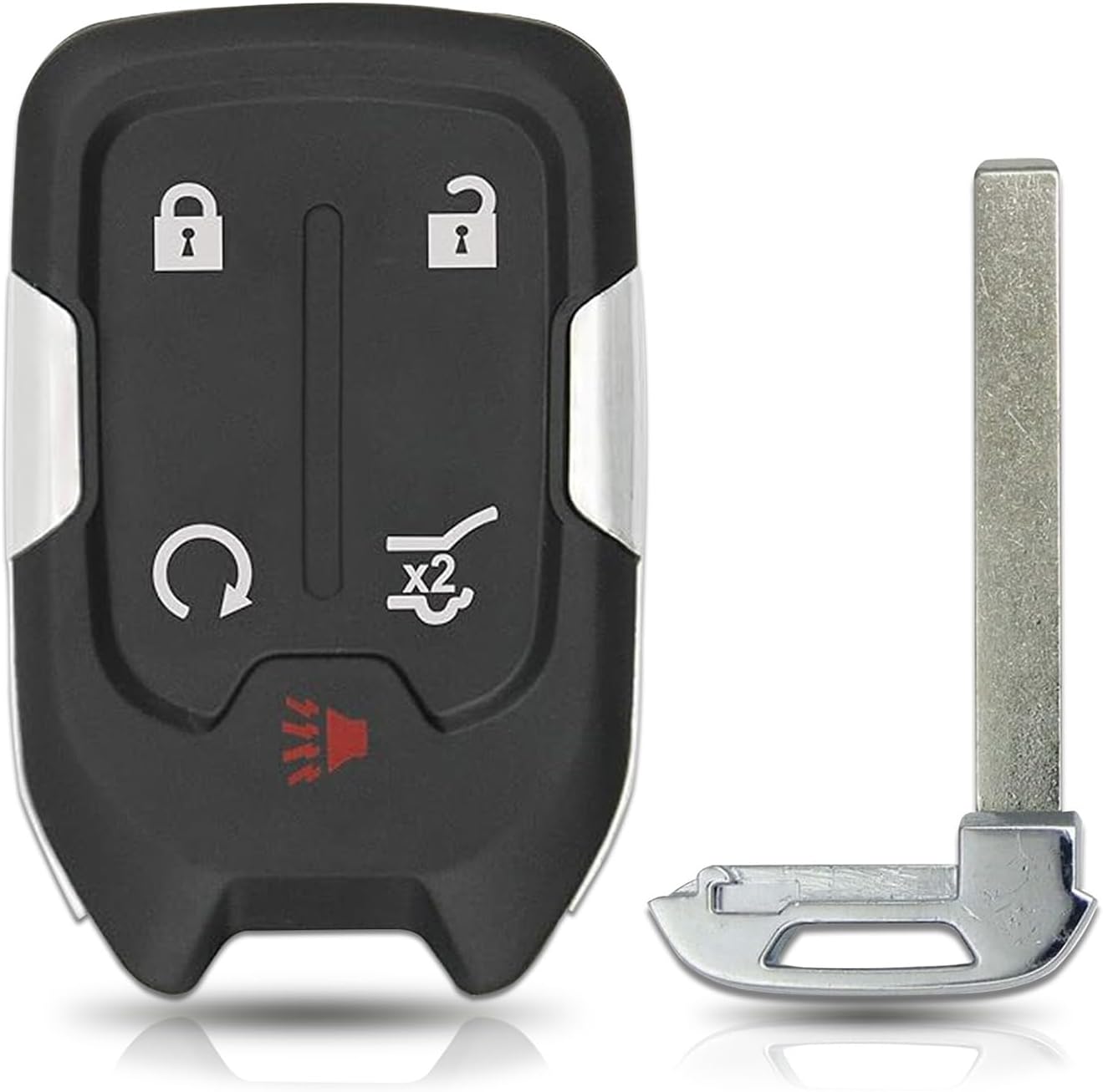 Key Fob Replacement for 2017-2021 GMC Acadia/2018-2020 GMC Terrain, Black Plastic SUV Key with 5 Buttons