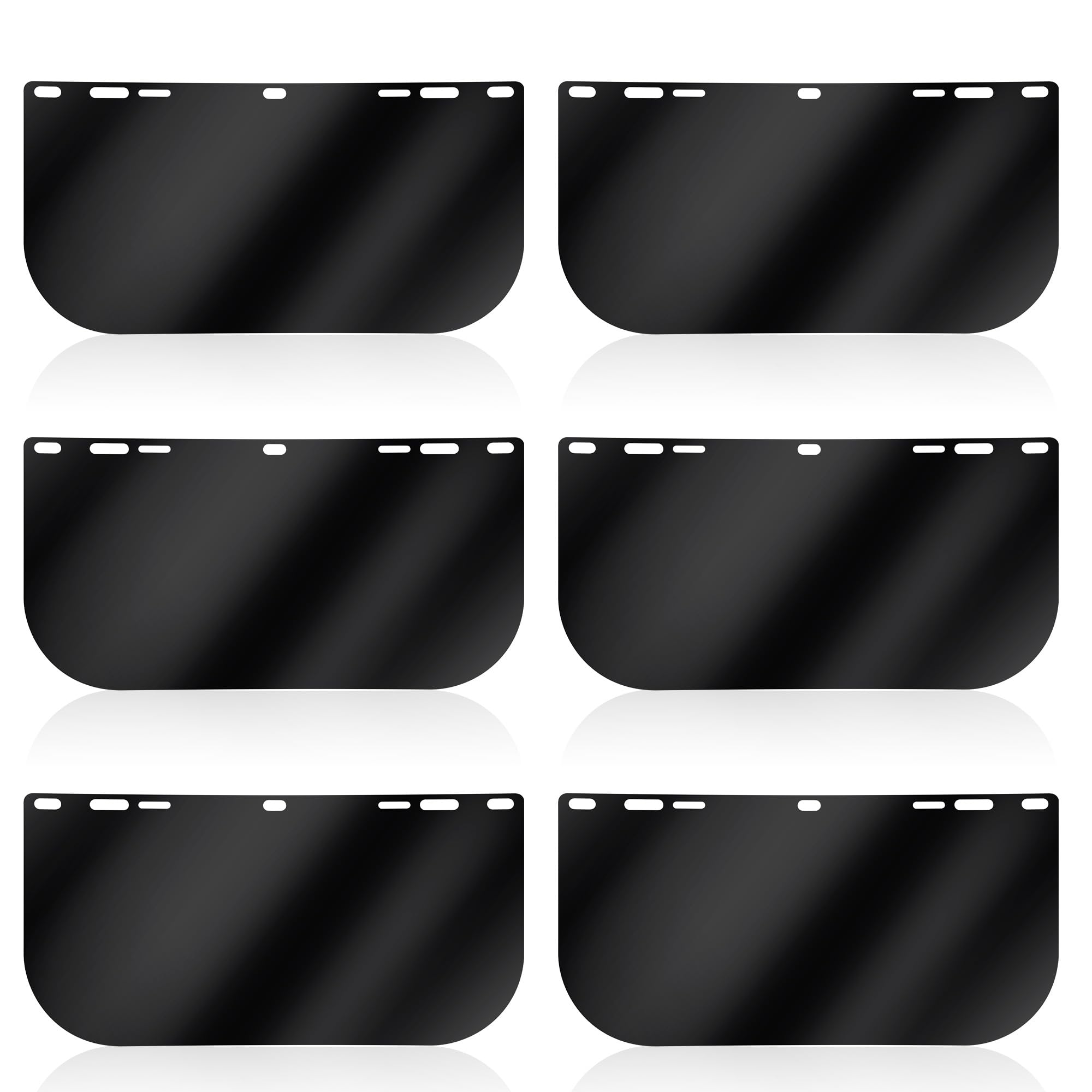 Face Shield Replacement Lens Compatible with Hobart 770580(6 Pack, Dark)