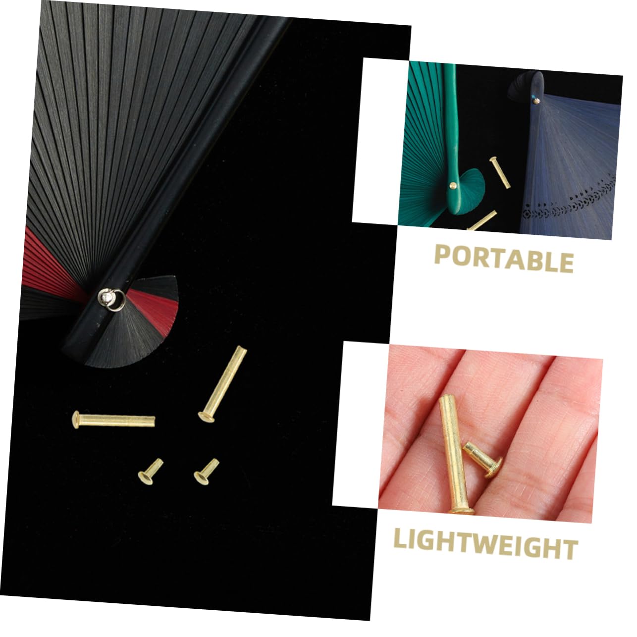 Levemolo 30 Sets Fan Repair Kit Handheld Fan Fasteners Nut and Bolt Kit Replacement Fastener Shaft