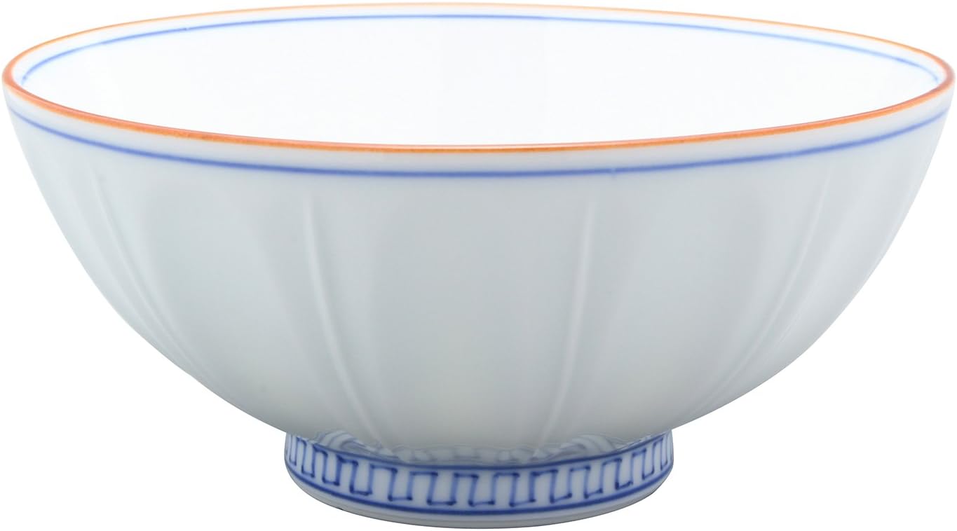 Hasami Ware 01-084 Kiln Rice Bowl, Large, Blue