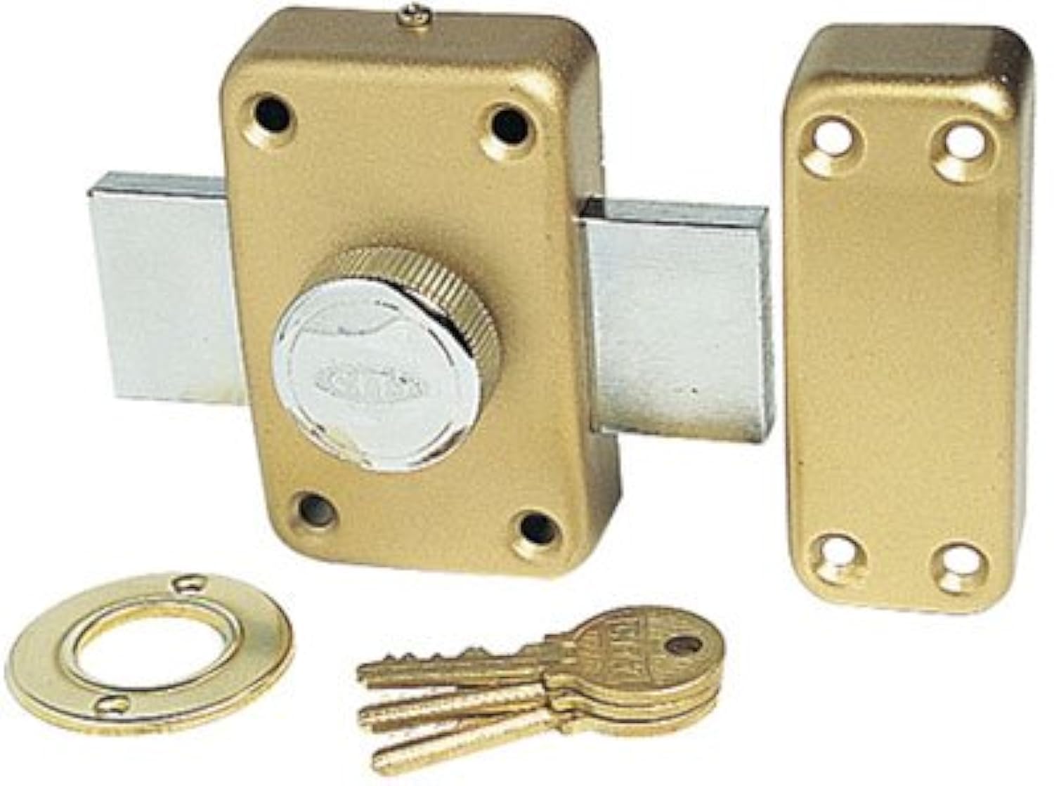 City - Verrou de securite ou de surete city 25-coloris laiton varie - Type.Bouton - Cyl. ext. mm.70 -