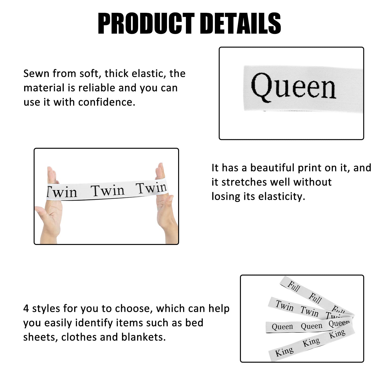 US 12Pcs Bed Sheet Organizer Bands Set Elastic Polyester Bedding Straps King Full Twin Queen Label Polyester Bed Sheet Organizer Straps Portable Bed Sheet Fastener Bands for Foldable Bedsheet Pillow C