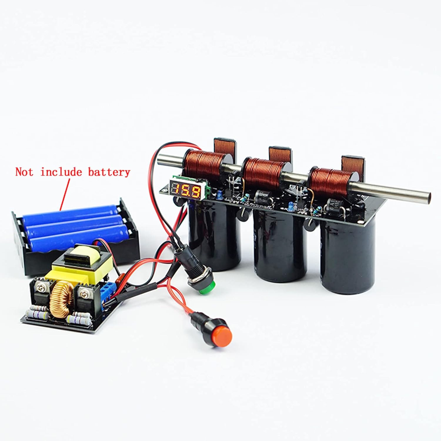 Electromagnetic Gun DIY Kit Finished Multi-Level Integrated Teaching Physics Experiment Equipment