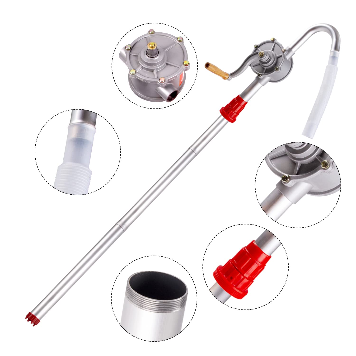 Pompa A Tamburo, 29 L/Min Pompa Dell'olio In Lega Di Alluminio