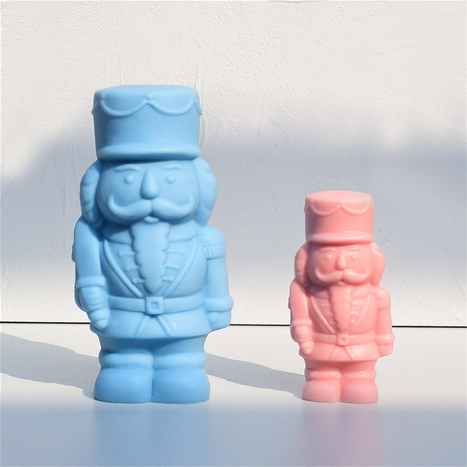 2 stampi in silicone a forma di soldato per realizzare sapone, cioccolato, fondente, caramelle, dessert, torte