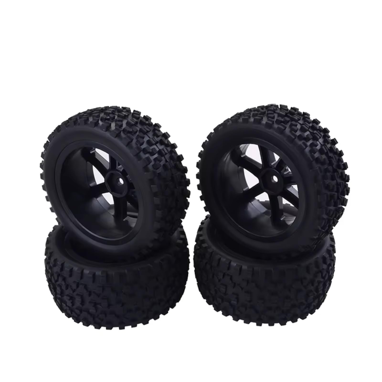 Neumáticos Coche RC para Redcat para HPI para HSP para Traxxas para ZD para Carreras 1/10 RC Neumáticos Juego De Ruedas Bujes Hexagonales De 12 Mm Insertos Espuma Todoterreno para Buggy Coche