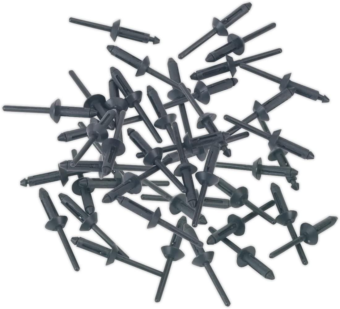 Sealey PR003 Plastic Rivet Ø5 x 15.8mm Pack of 50