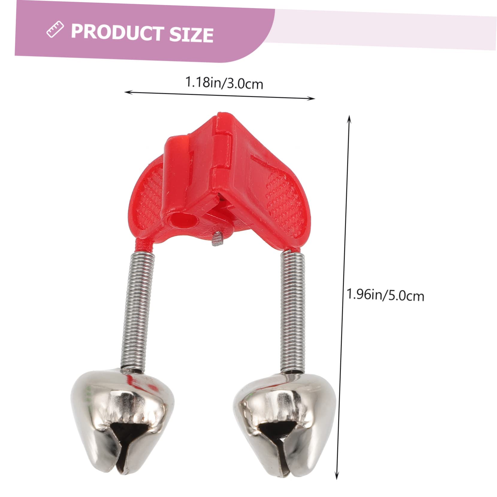 Abaodam 50pcs Fishing Bells Fish Bite Alarms for Poles Night Fishing Rod Alerts Bell Warning Accessories