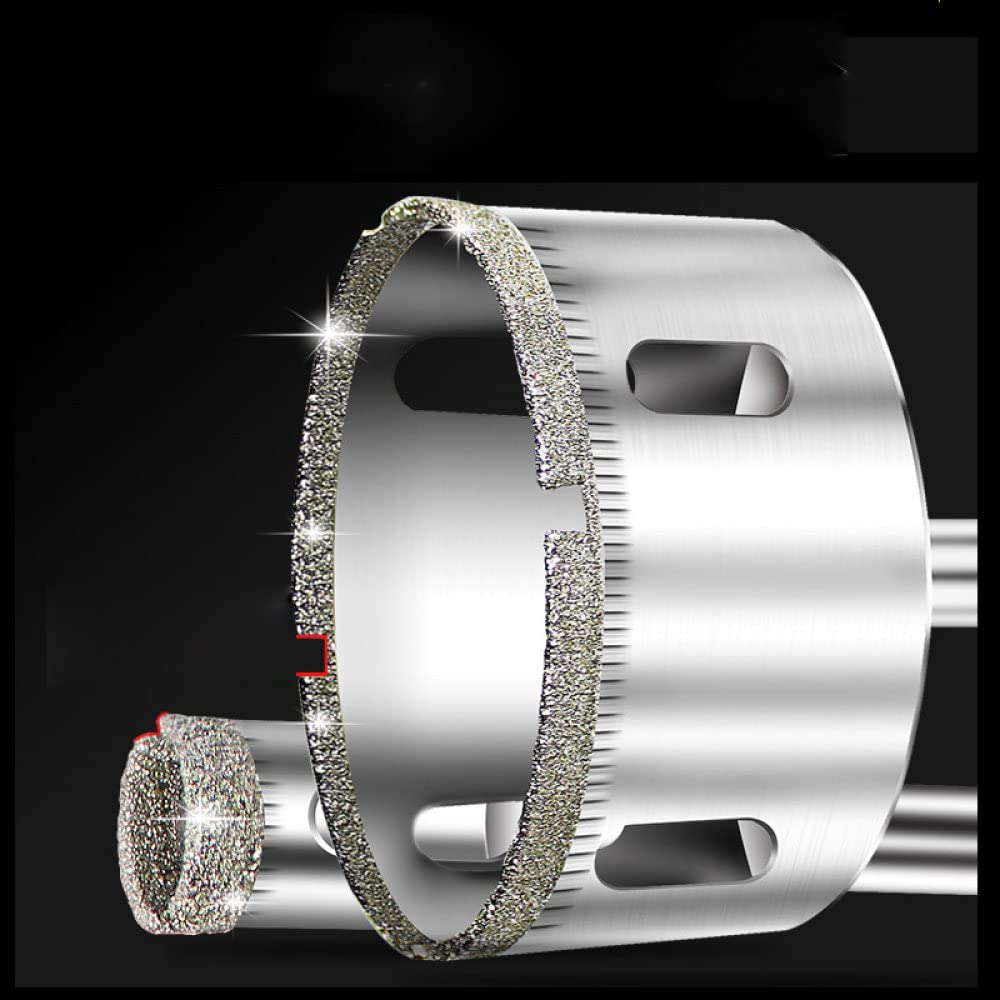 Brocas con revestimiento de diamante de 3-160 MM, sierra de agujero, brocas de abridor de granito de vidrio, abridor de cuentas, abridor de orificios de diamante, plateado, 115 mm