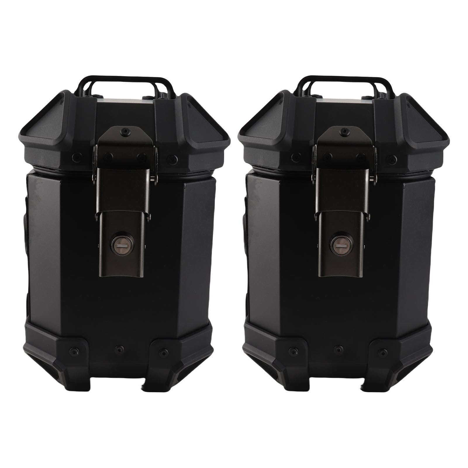Universal Fit Aluminium Alumside Case 18L Lewy Prawy Pudełko na twardą Siodło z Pudełkiem z szafką na Rack i bagaż