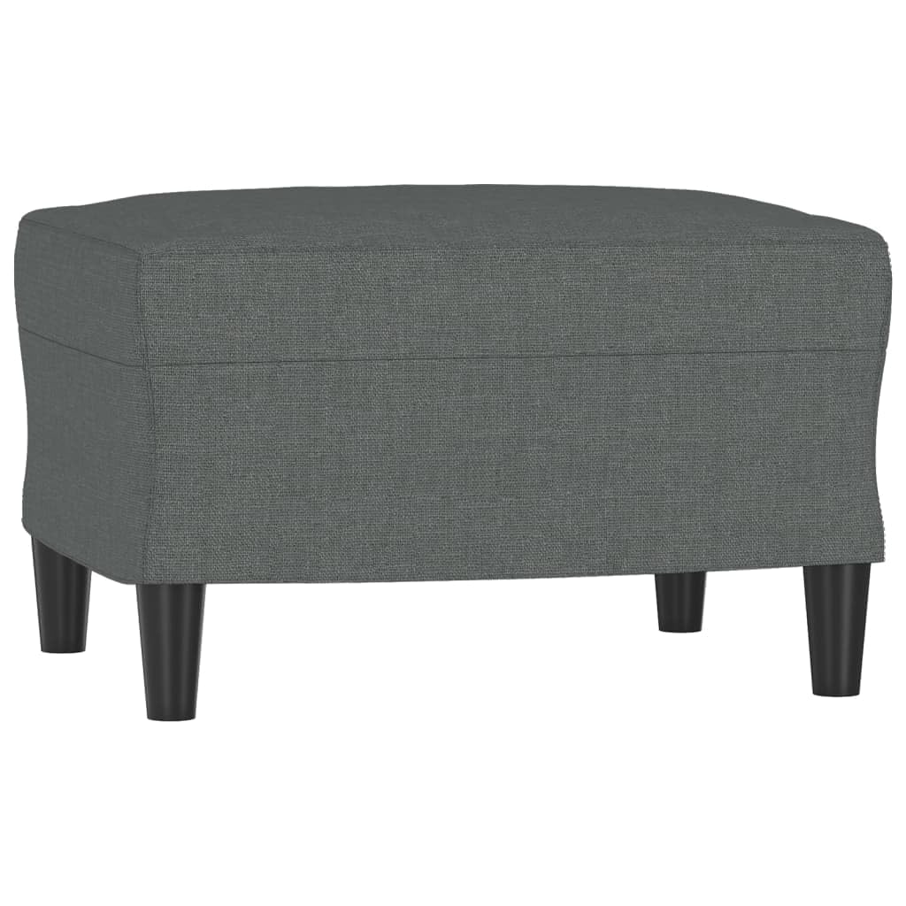 vidaXL Reposapiés de Tela Gris Oscuro 60x50x41 cm