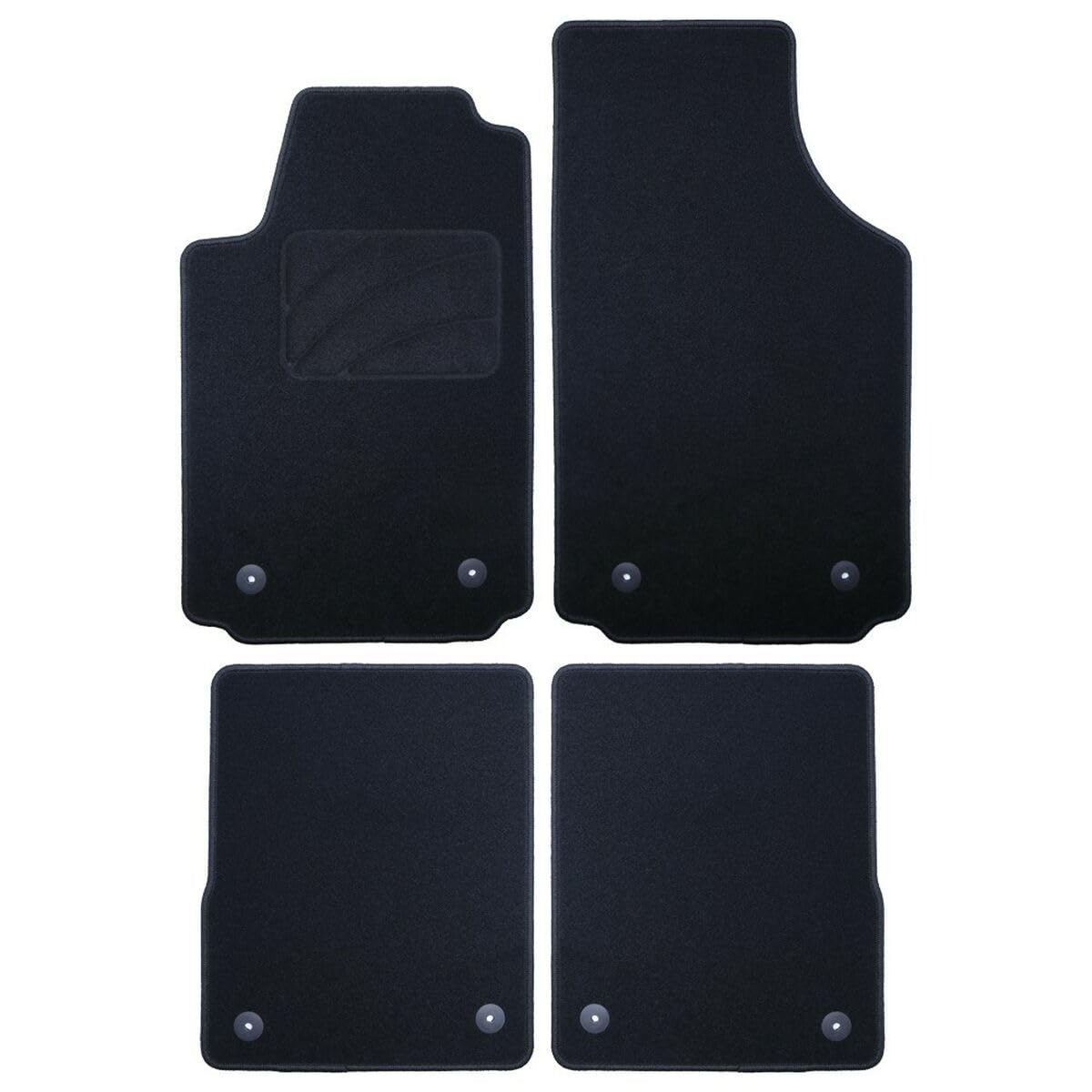 Tapis sur mesure Audi A2 avec oeillets de fixation et talonnette renforcée - 8