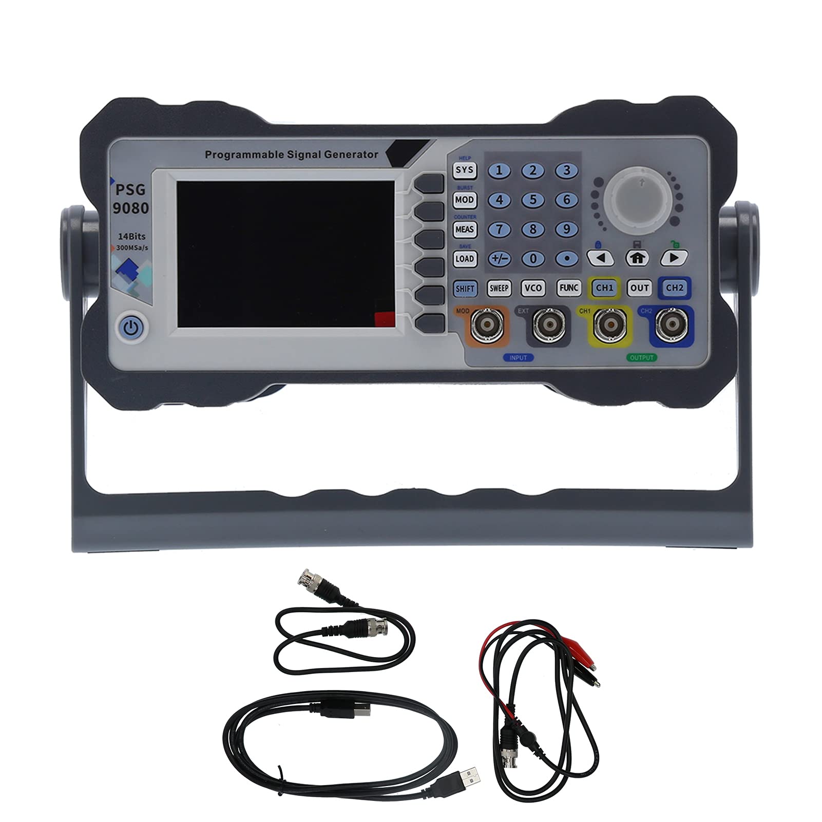 Fafeicy DDS Zweikanal-Arbiträrwellenform-Signalgenerator, 2CH 80MHz