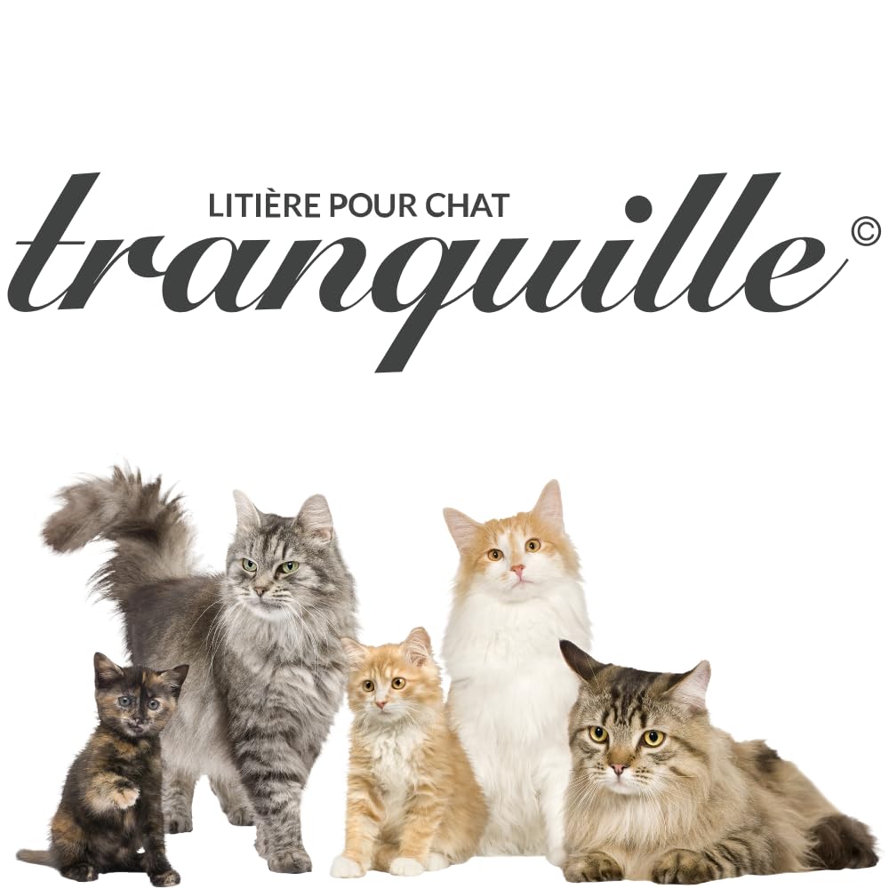 Tranquille - Litière pour Chat Silice Suivi Santé 4L - Lot de 8