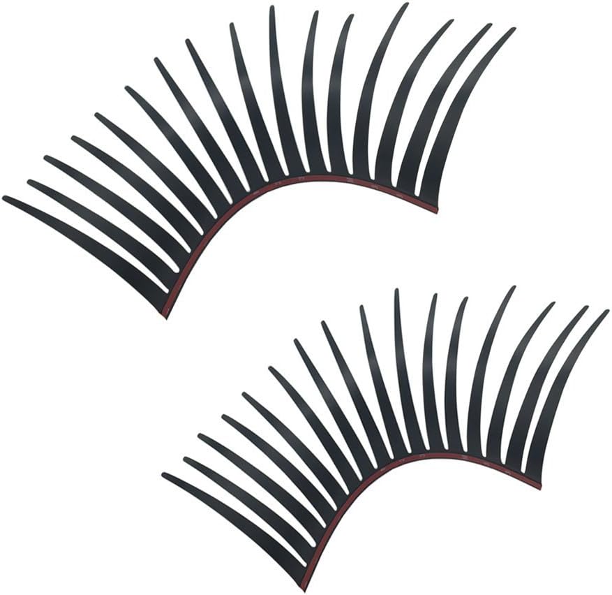 Black Stereoscopic Car Lashes Headlight Eyelashes Accessories Car Light Eyelash Sticker Decal Car 3D Sticker