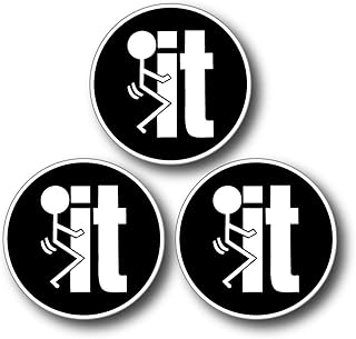 Sassy Stickers F*ck It Hard Hat Sticker Decal Tool Box Helmet F Bomb Sarcastic