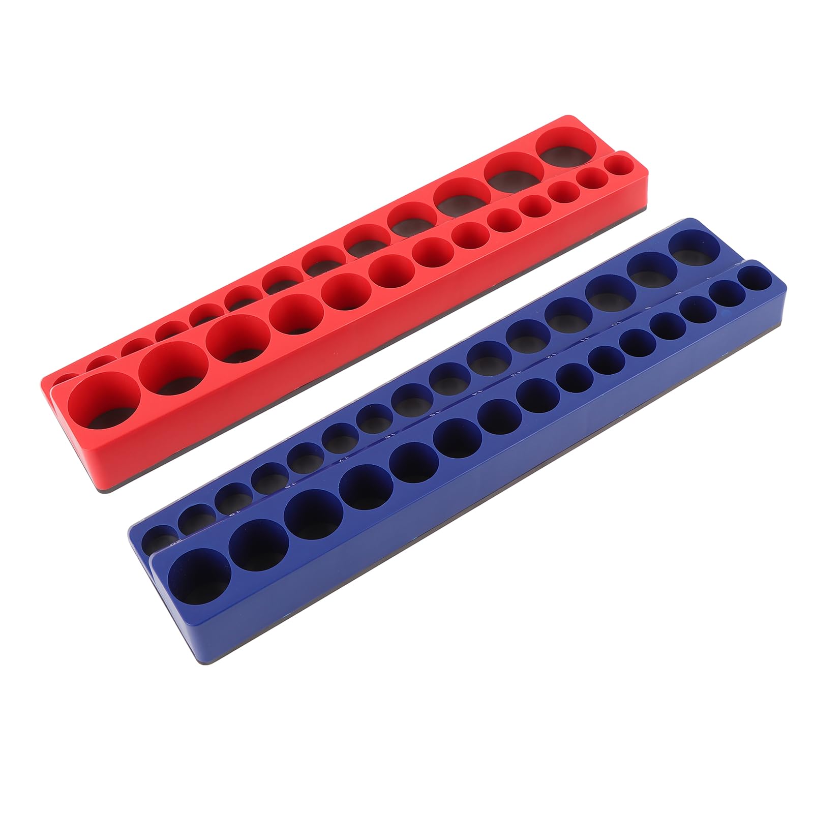 Organiseur de Douilles Magnétiques 3/8 Pouces, Support de Rangement Efficace pour les Réparations à Domicile et Professionnelles, 2 Pièces
