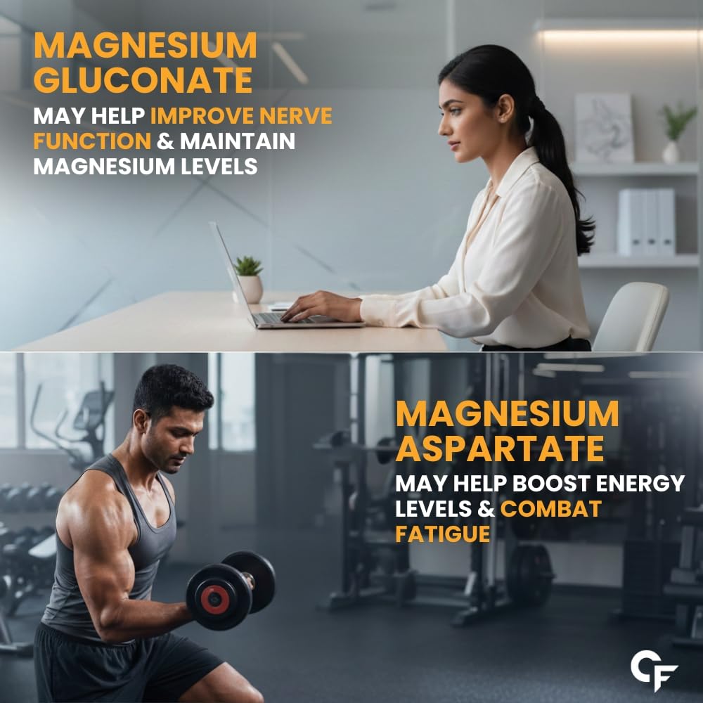 Carbamide Forte Magnesium Supplement with Magnesium Glycinate, Citrate & Complex Supplement with 7X Strength | 2000 mg per Serving | 120 Tablets — Amazon image 6