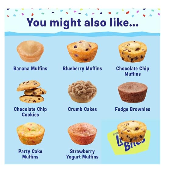 (Value Pack) Little~Bites Chocolate Chip Muffins, 20 Individual Packs, (4 ct Each), Soft Mini Muffins, 33 oz Multipack (20 Pouch Chocolate Chip | 2 Pack)