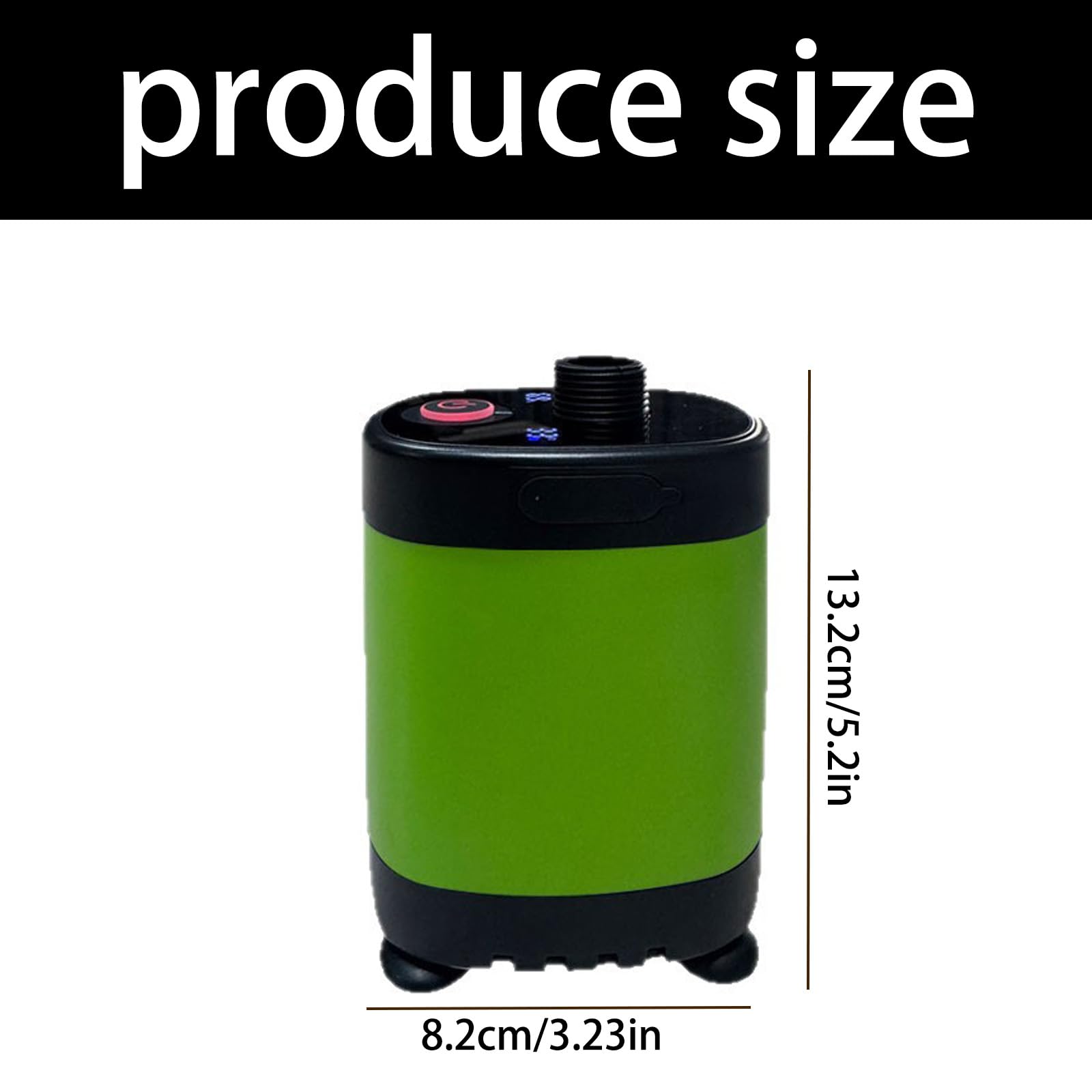 Doccia da campeggio ricaricabile USB compatta con display digitale portatile ABS doccia elettrica per campeggio escursionismo spiaggia all'aperto
