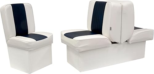 Miniatura 6 de Wise 8WD707P-1-924 Asiento de salón de lujo (blancoazul marino)