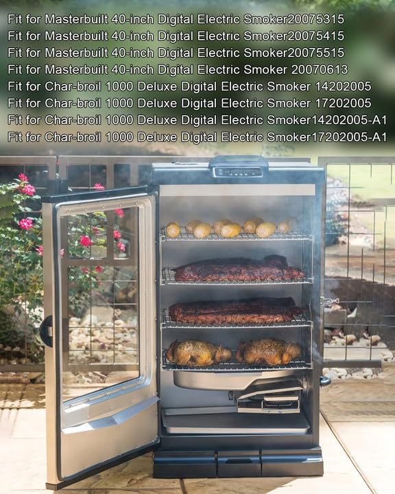 Kit de elementos calefactores de 1200 vatios para ahumador eléctrico digital Masterbuilt de 40 pulgadas Char-broil 1000 Deluxe, elemento calefactor para ahumador eléctrico reemplazar 9907120027 120 5