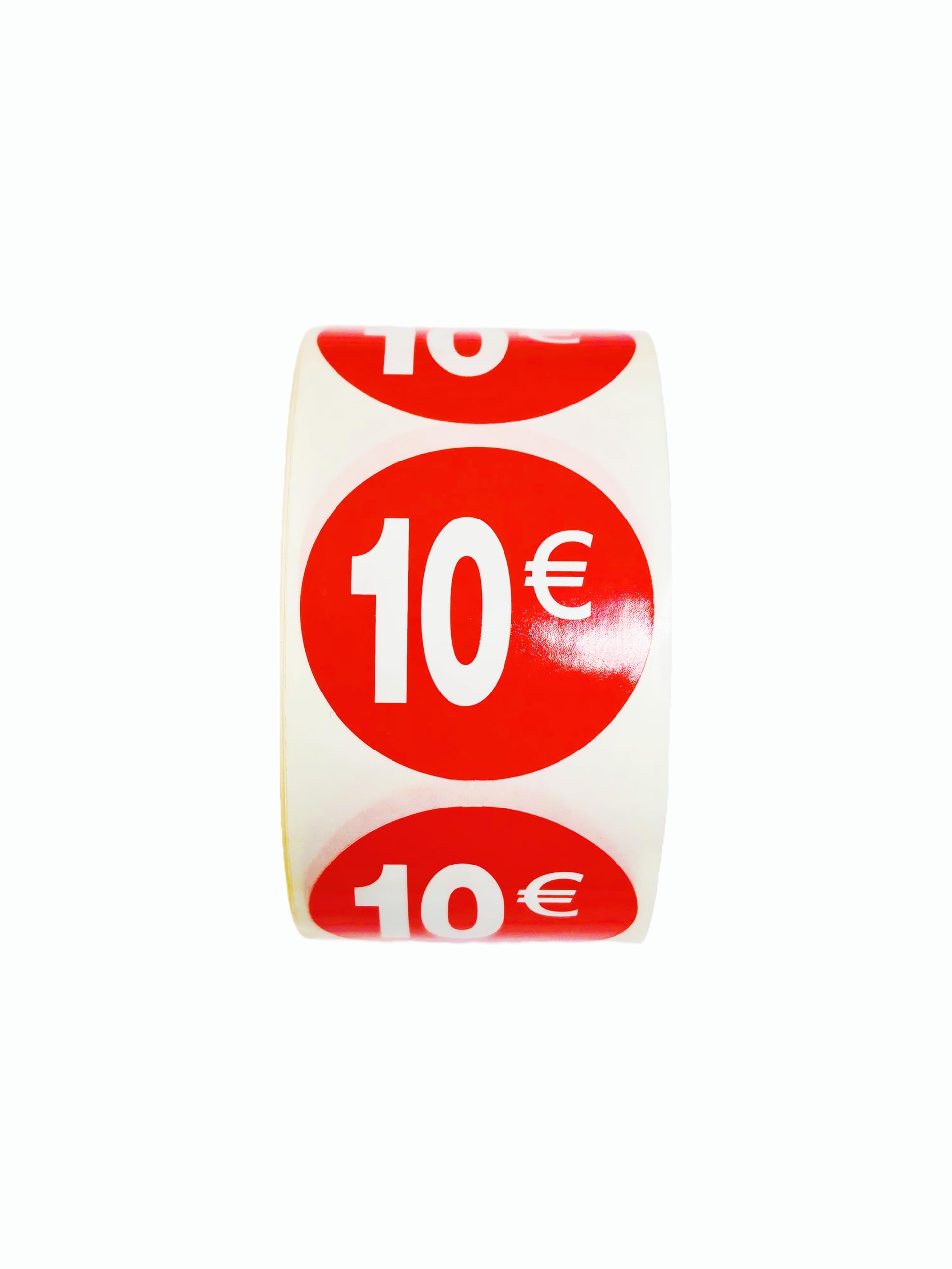 Price Labels, 2,500 Stickers, 35mm, Bright Red, 5 Rolls (10€)
