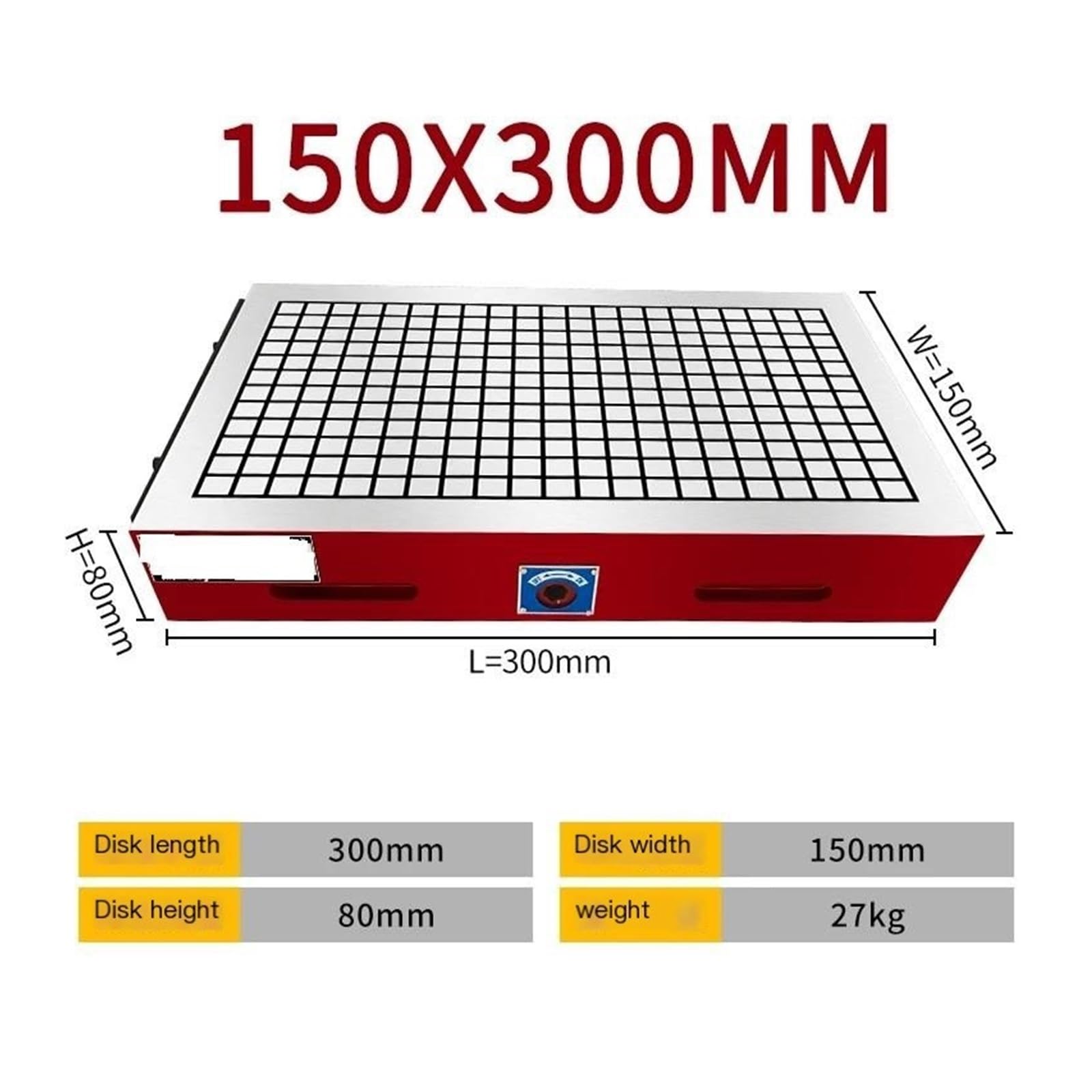 Mocny uchwyt z magnesem trwałym - niestandardowy stół magnetyczny | Wysoka stabilność i wszechstronne zastosowania(150x300x80mm)