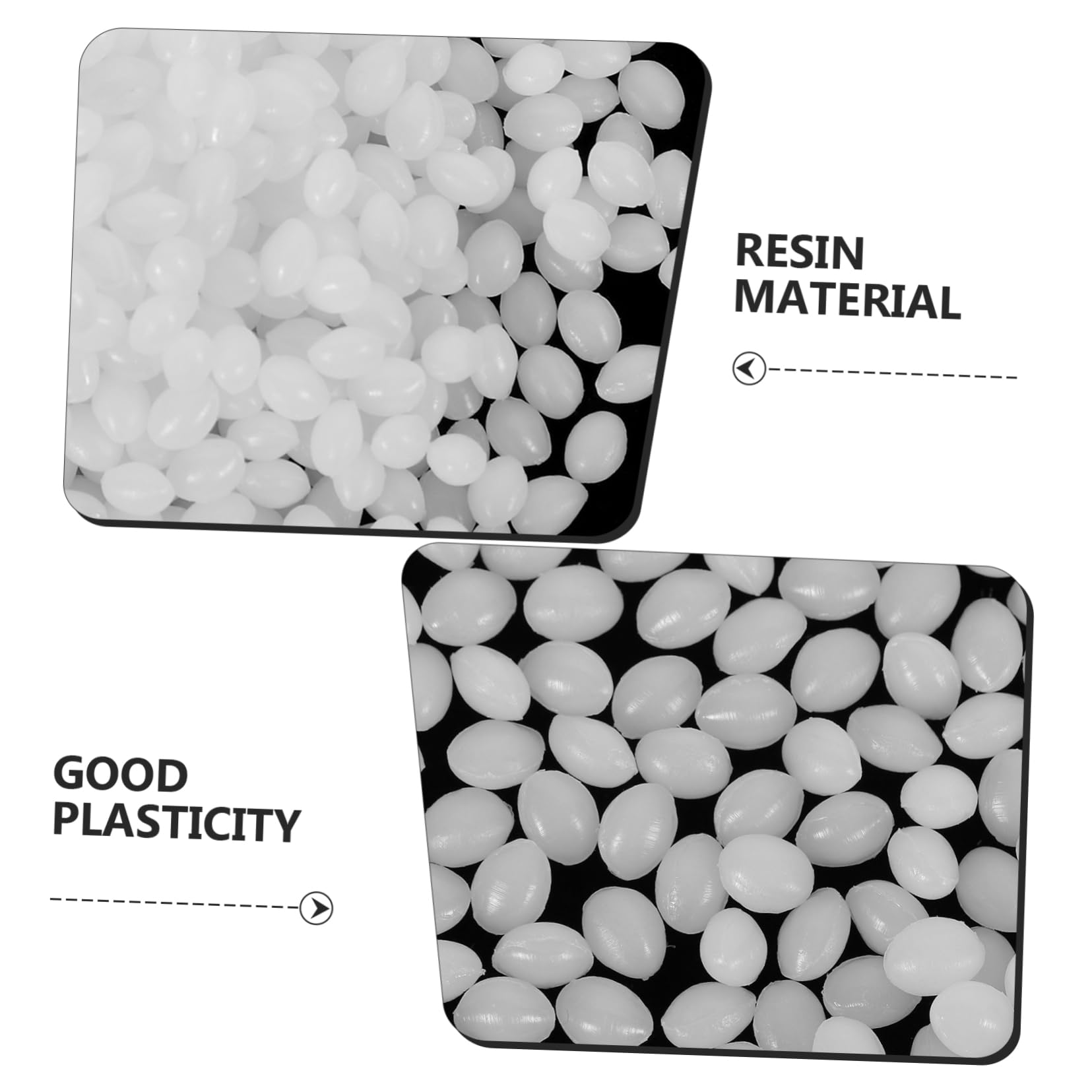 NUOBESTY Craft Beads Thermoplastic Beads DIY Kit Plastic Pellets Polymorphs for Repairs