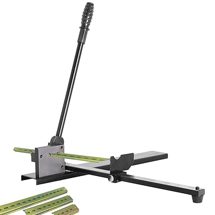 MXBAOHENG DIN Rail Cutter Steel Rail Cutting Machine Manual Guide Rail Cutter with Measuring Ruler for Cutting Steel Rail C45/DZ47/DC-35/TS35
