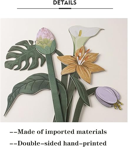 Miniatura 2 de Tarjeta de flores de papel, tarjeta difusora de flores, decoración del hogar, ramo artístico pintado a mano, tarjeta de fragancia, exhibición de