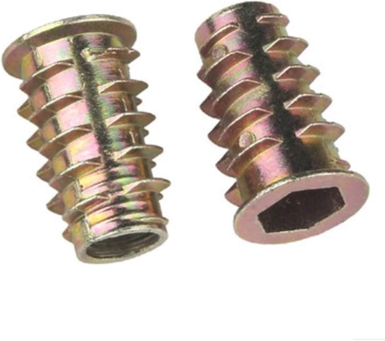 Amazon.co.jp 六角ナット ウッドインサートナットのフランジ六角歩道のヘッド家具のナットのための50pcs 10ppcs M4