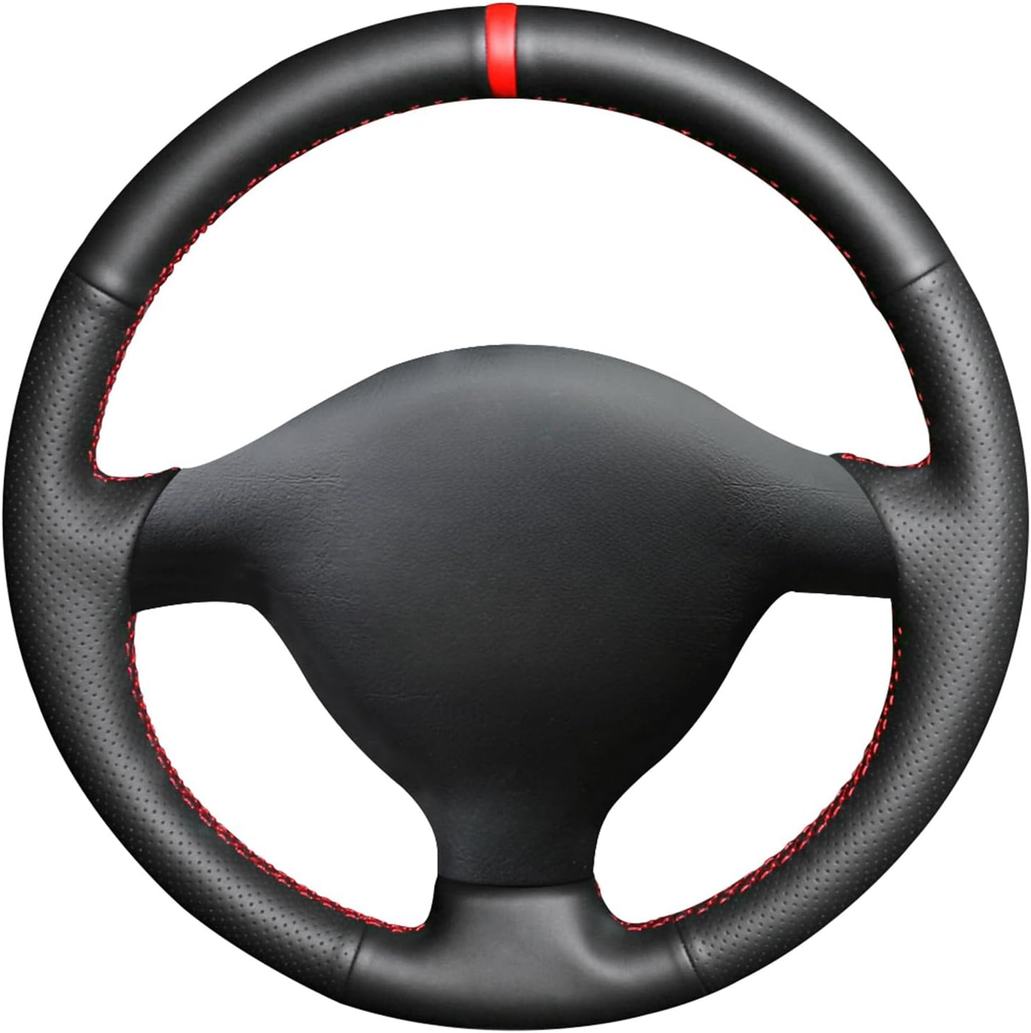 MEWANT Steering Wheel Cover for Volkswagen VW Golf 4 (IV) 1997-2004/ Passat B5 1997-2002/ Passat Variant 1997-2004/ Polo 1999-2001/ Bora 1998-2005/Sharan 2005/ Seat Leon MK1 / Toledo/Skoda Fabia 1