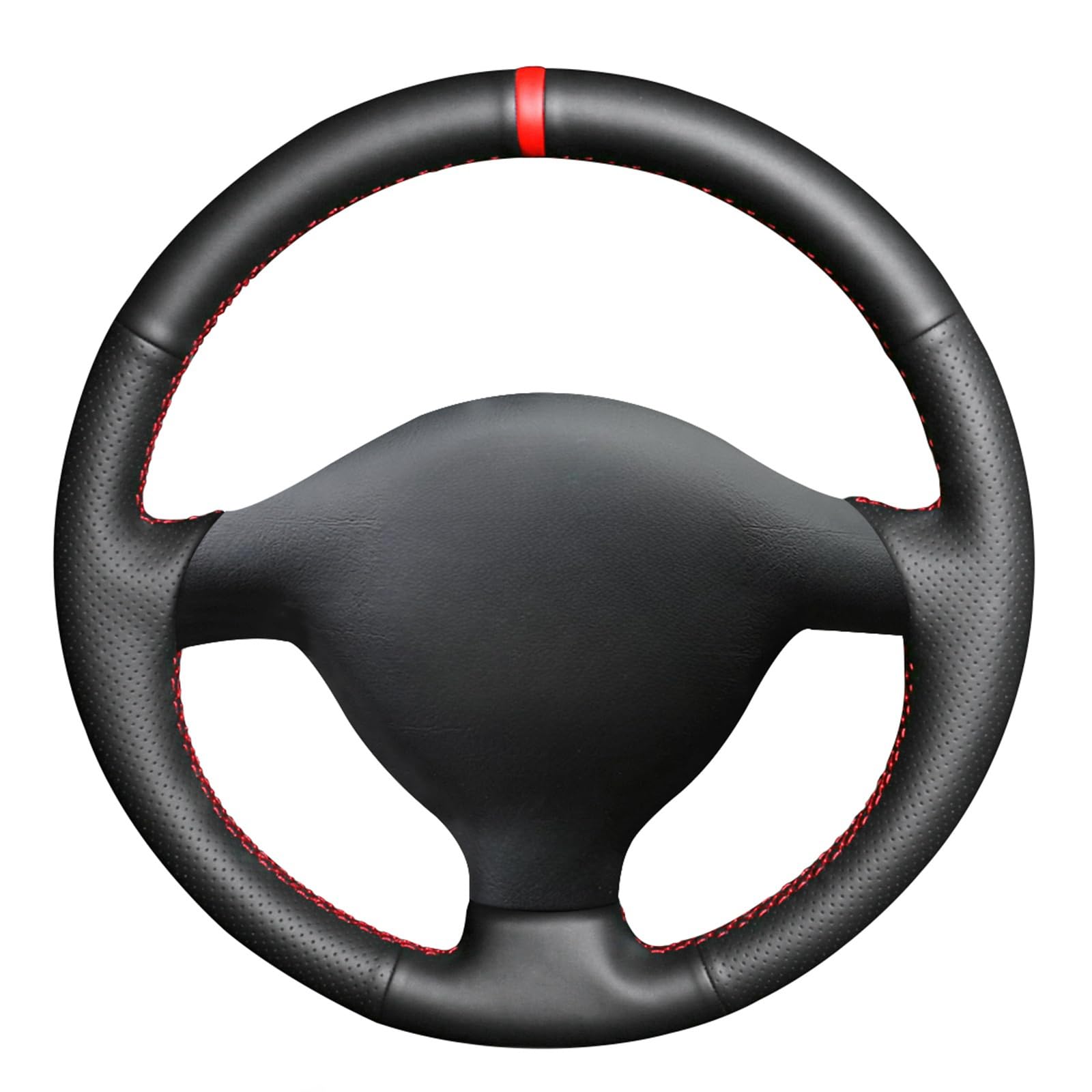 MEWANT Lenkradabdeckung für Volkswagen VW Golf 4 (IV) 1997-2004/Passat B5 1997-2002/Passat Variant 1997-2004/Polo 1999-2001/Bora 1998-2005/Sharan 2005/Seat Leon MK1/Toledo/Skoda Fabia 1