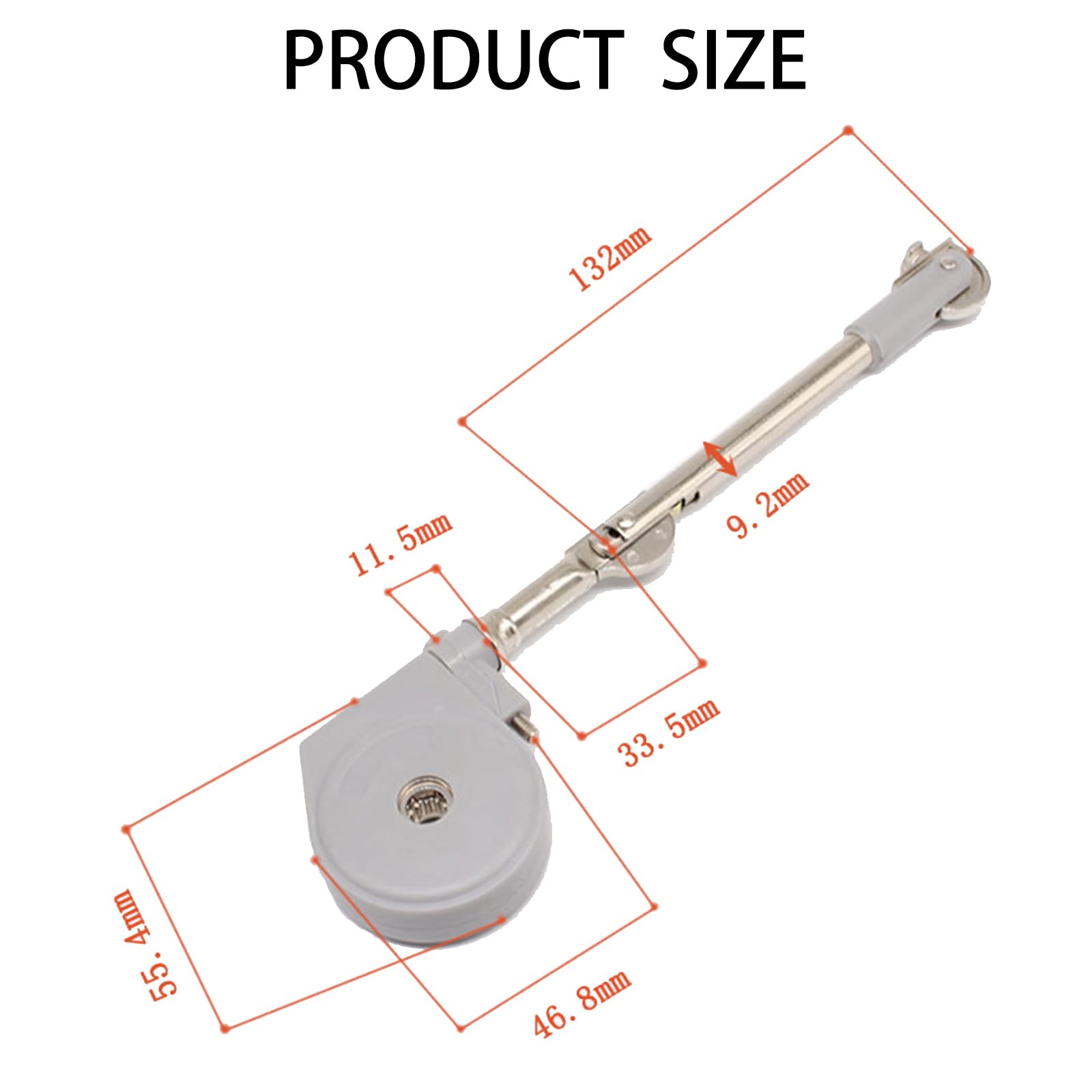 SANTUO Soft Close Hinges for Toy Box Lid Stay 105 Degree Open with Soft Close - Image 2