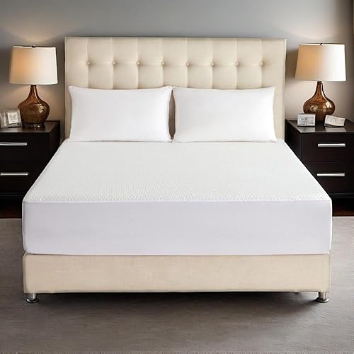 Miniatura 9 de JOSOP Protector de colchón Queen 100% impermeable, transpirable, refrescante, 3D, de viscosa de bambú, con bolsillo profundo de 6 a 16 pulgadas,