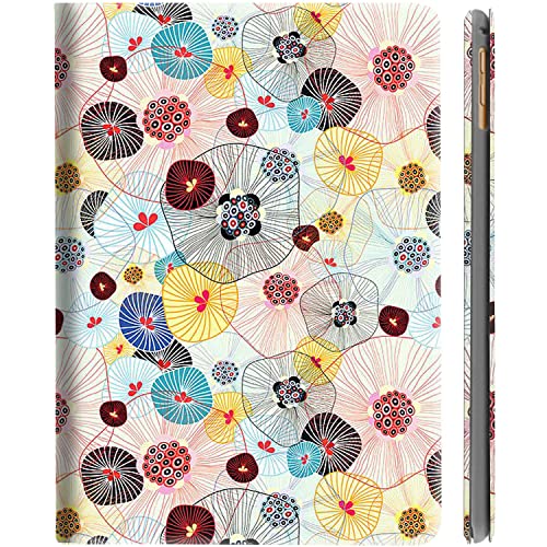 Image of DuraSafe Cases for iPad 8.3 Mini 6th [ Mini 2021 6 Gen ] A2567 A2568 A2569 MK7M3HN /A MLWL3HN /A MK7R3HN /A MK7P3HN /A MLWR3HN /A MK7X3HN /A MK7V3HN /A MK893HN /A Printed Smart Flip Book Cover - Yarn Flowers